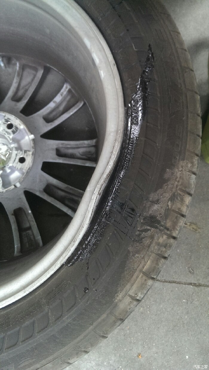 哭死广州新车一个月轮毂变形