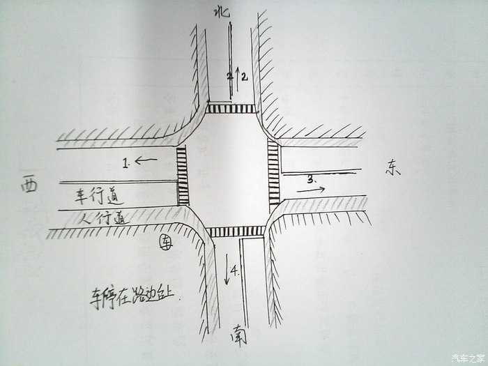 素描红绿灯图片