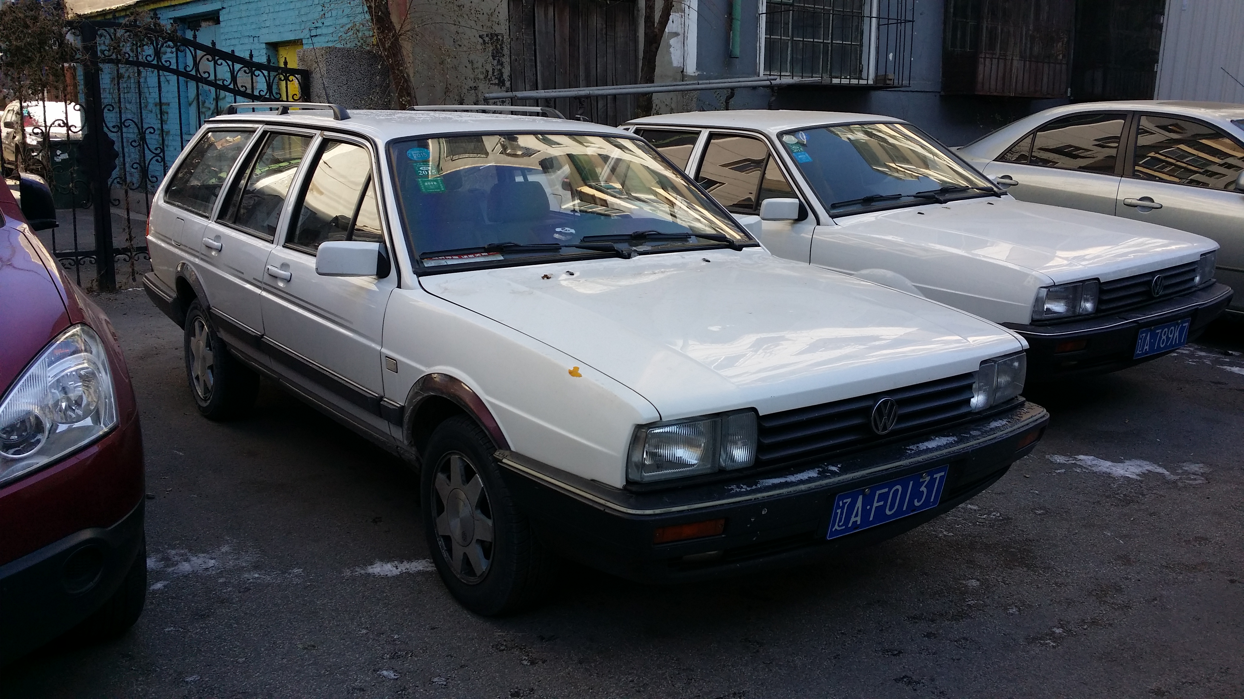 我的白色桑塔纳旅行车