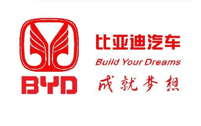 比亚迪全新天使之翼车标