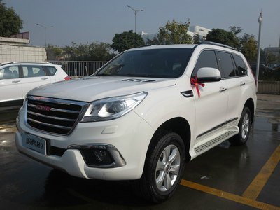 额滴白色哈弗h9提车作业之中山市第一台准超豪华型白色h9.