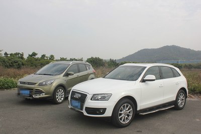说说我家两台车,q5与翼虎不对称真实对比!