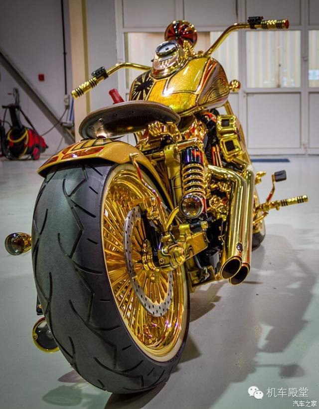 耗时三年打造的土豪金摩托_摩托车论坛_汽车之家论坛