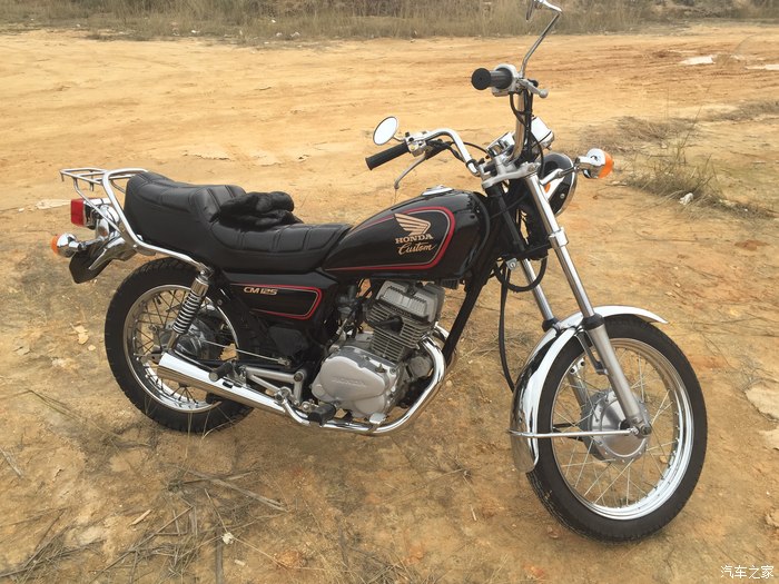 【图】鼓刹版本田cm125黑色_摩托车论坛_汽车之家论坛