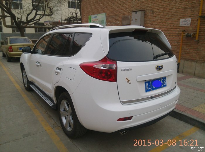 我也帮大伙补几个白色颜色的吉利豪情gx9suv白色顶配