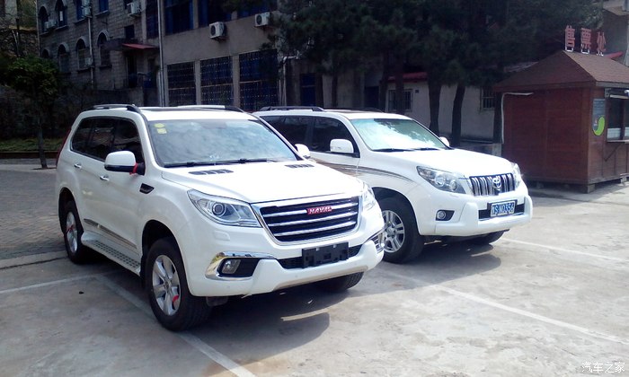 大九和普拉多的外观比较景区偶遇没别的意识