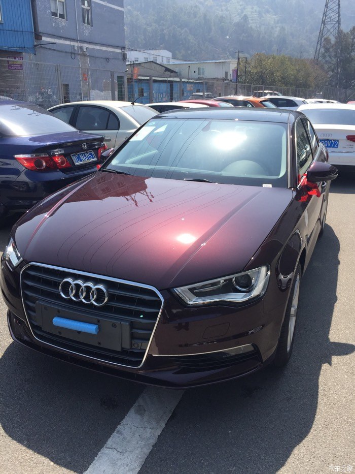 【图】a3三厢希纳兹红舒适提车,感谢论坛的信息,砍价有底气_奥迪a3