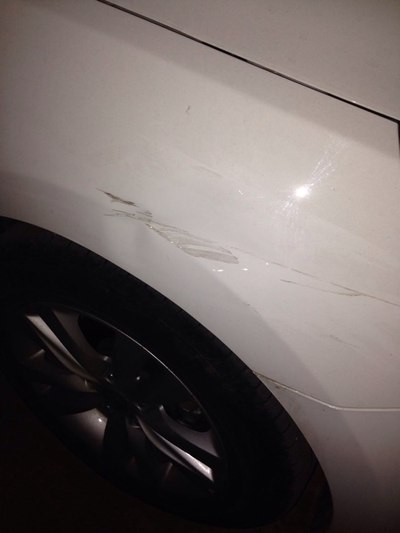 新手提车七天首刮,闹死心了.