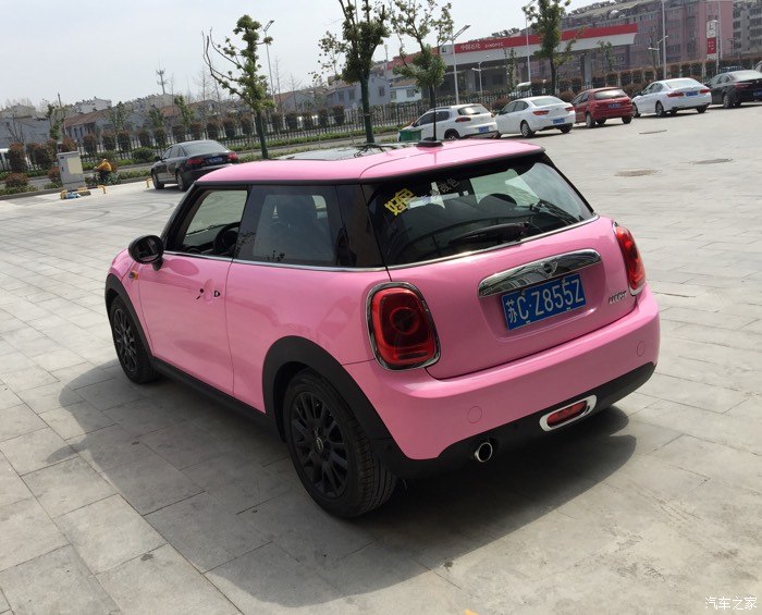 2014minicooper15tfun爱车改粉色