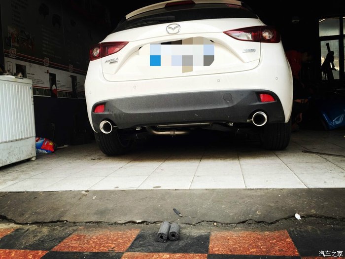 【图】上海之行mf芒果排气改装作业````_马自达3 昂克赛拉论坛_汽车之