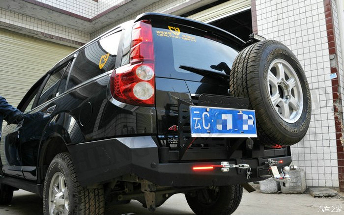 骋煜越野 哈弗h5 改装前后竞技杠美图