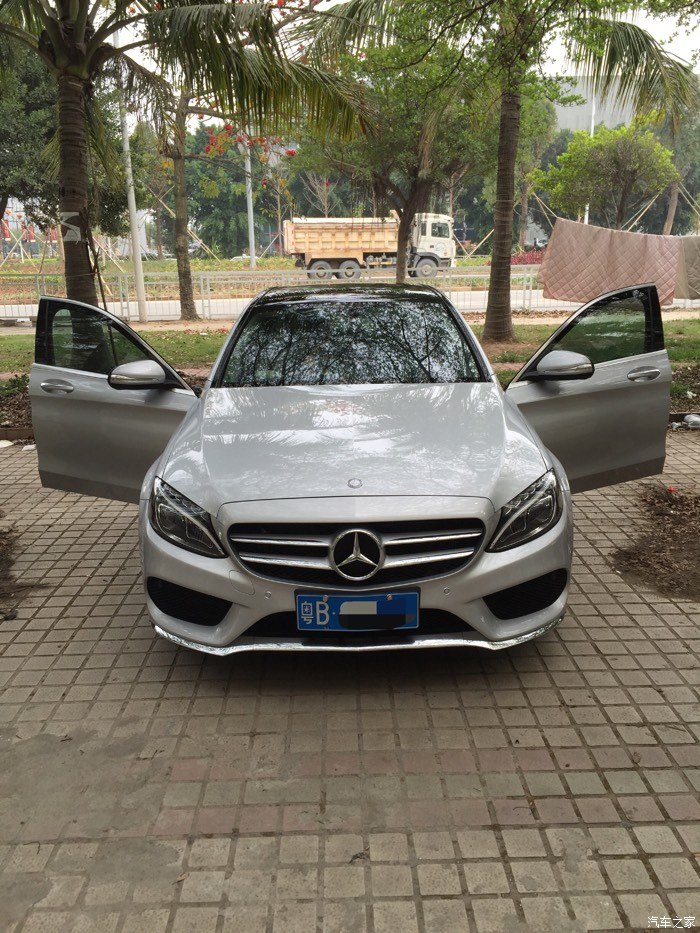 【图】发几张提车后的照片,铱银c200l_奔驰c级论坛_汽车之家论坛
