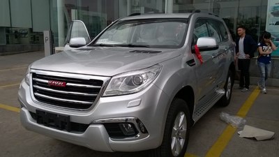 哈弗h9银色黑内提车作业.