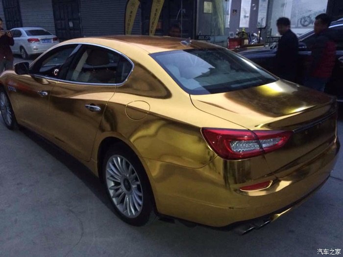 玛莎拉蒂电镀金