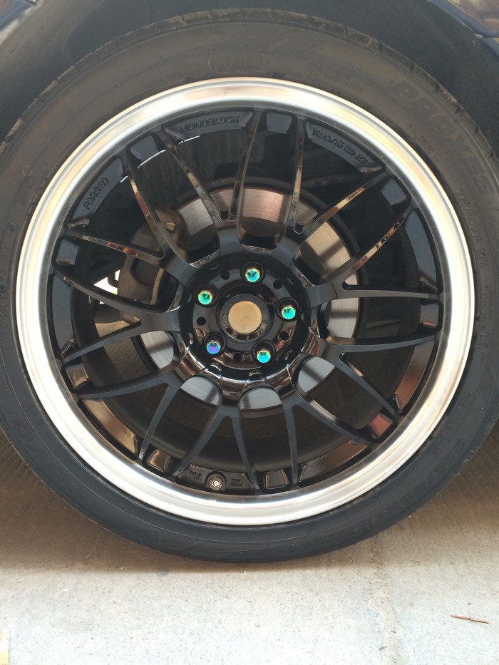 出套5x100正品rays 锻造轮毂18寸