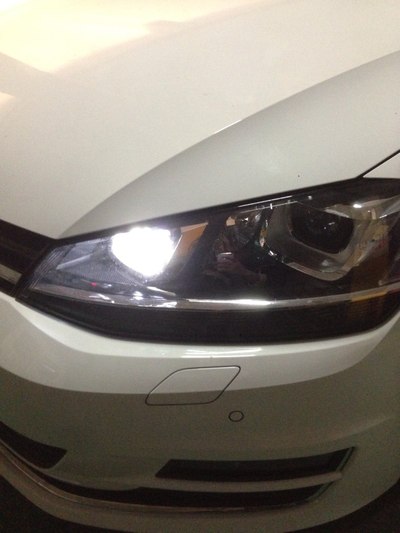 高尔夫7,换led示宽灯,怎么换?