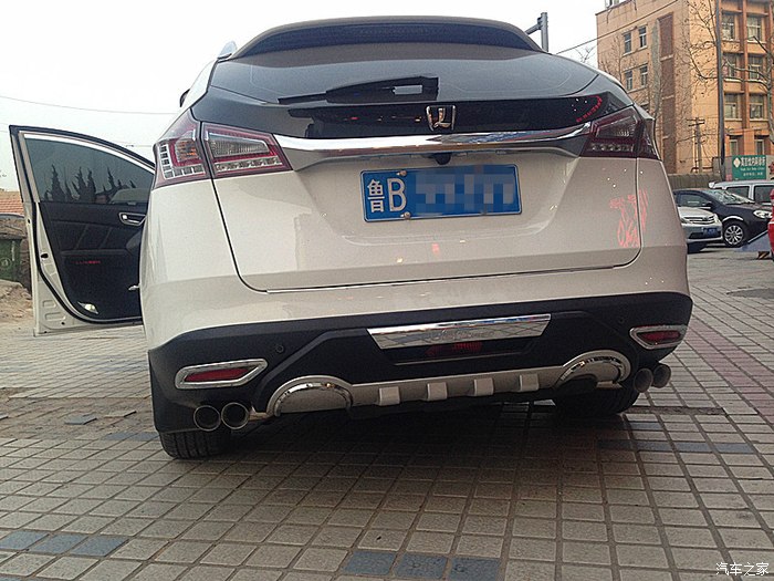 青岛纳智捷u6四出排气改装