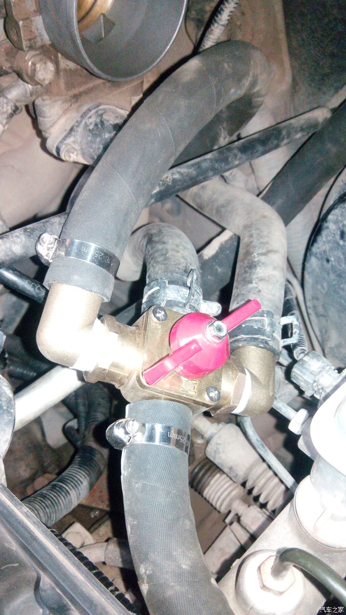 加四通暖水阀作业