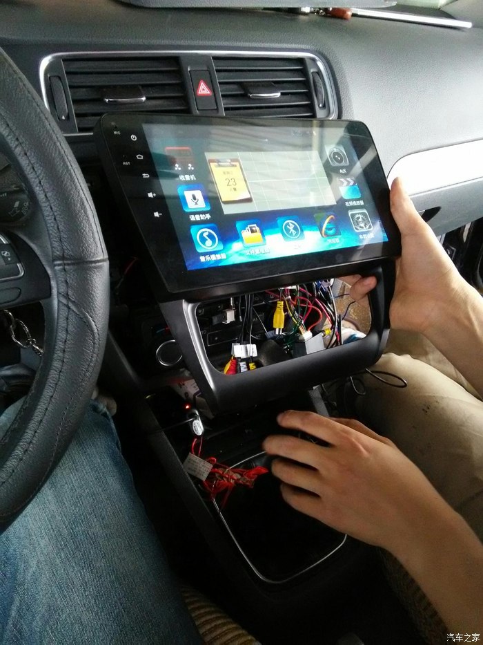 【图】速腾安装10.2寸大屏安卓导航_速腾论坛_汽车之家论坛