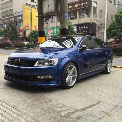 新迈腾比斯开蓝b7l r-line帅到已经没朋友了