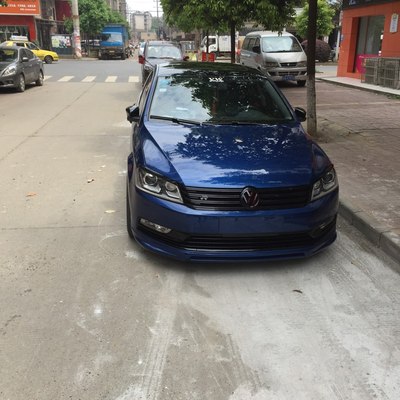 新迈腾比斯开蓝b7l r-line帅到已经没朋友了