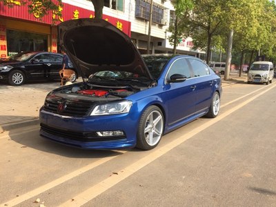 新迈腾比斯开蓝b7l r-line帅到已经没朋友了