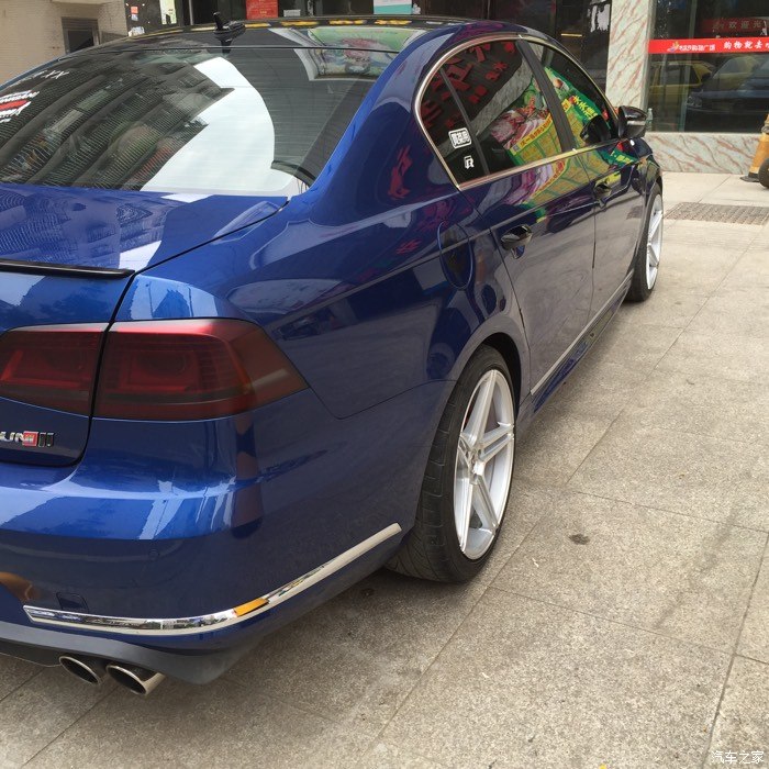 新迈腾比斯开蓝b7l r-line帅到已经没朋友了