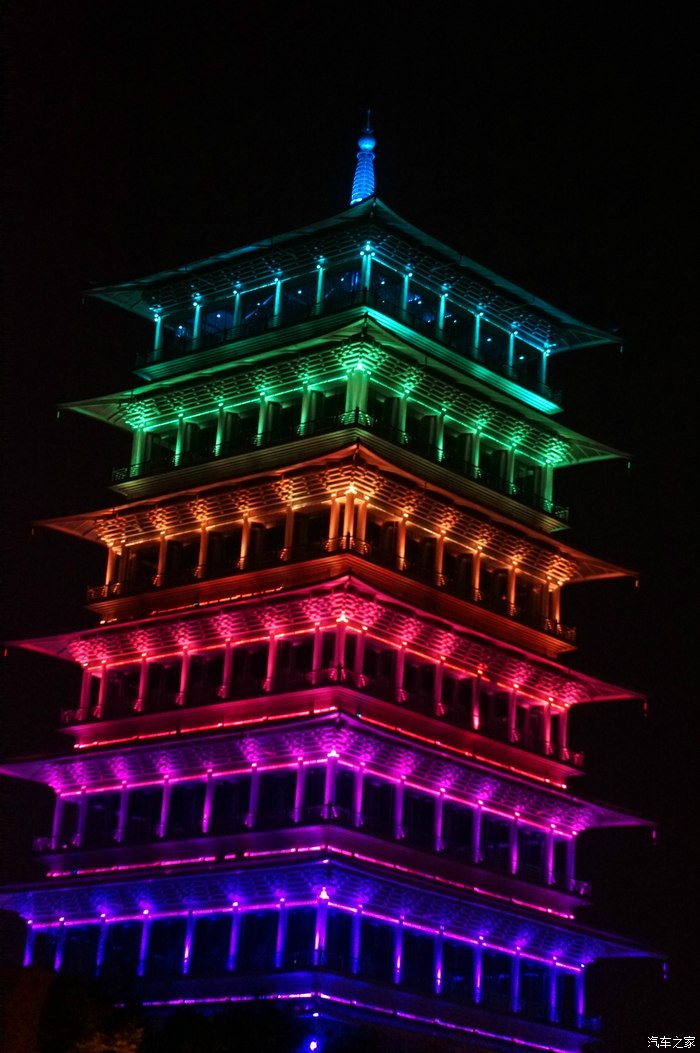 欣赏一组西安世园会的夜景