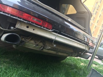 中规变美规,13款q7安装原厂方口拖车杠