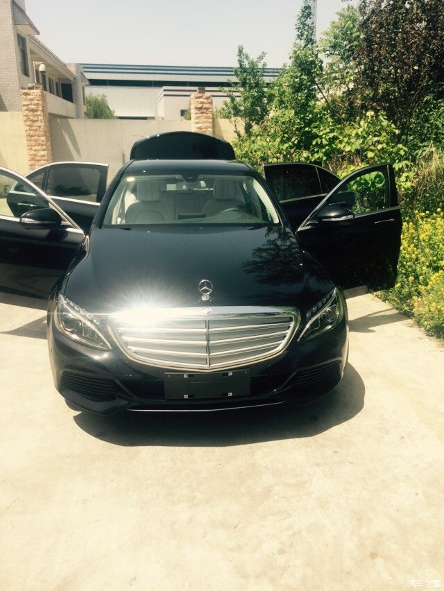 【图】等到减配的白色运动,退订提西安最后未减配黑色立标c200_奔驰c