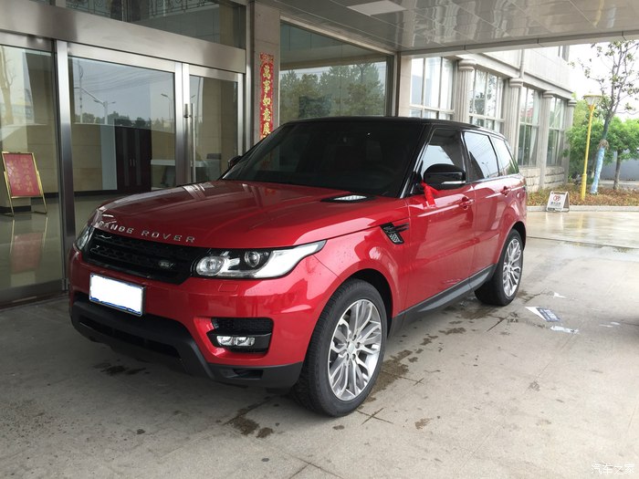 15款路虎揽运提车 中国红&干椒红&黑顶 骚情四射.