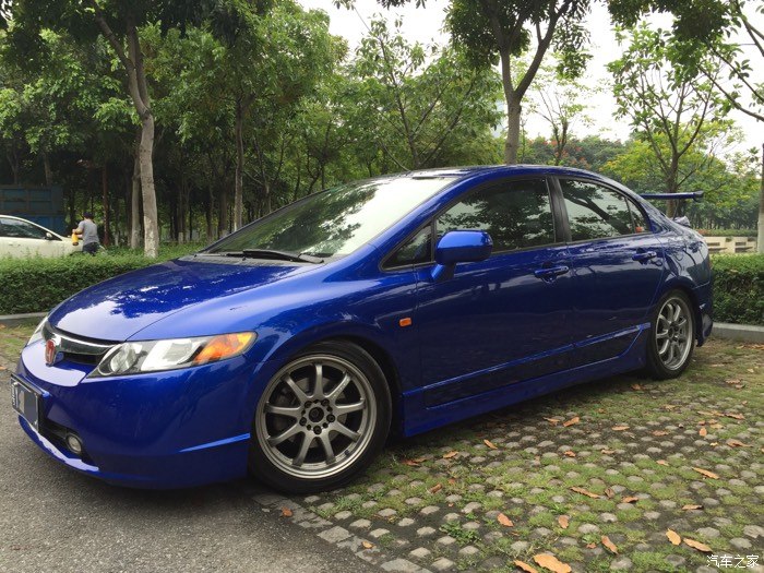 改色闷骚蓝基本改装思域fa1燃点第二春