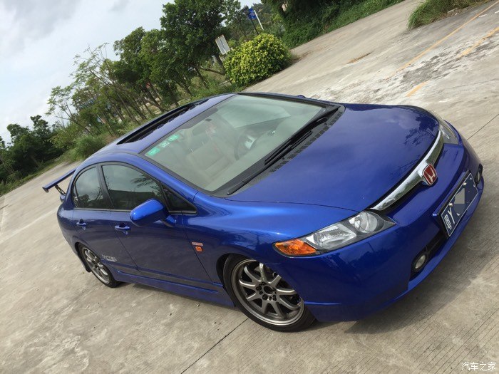 改色闷骚蓝基本改装思域fa1燃点第二春