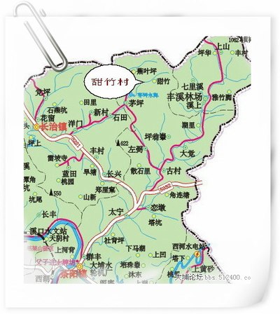 大埔县银江镇地图图片