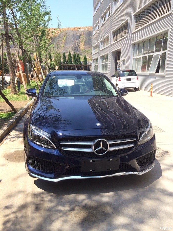 【图】提车啦,钙蓝180 大气不撞色_奔驰c级论坛_汽车之家论坛