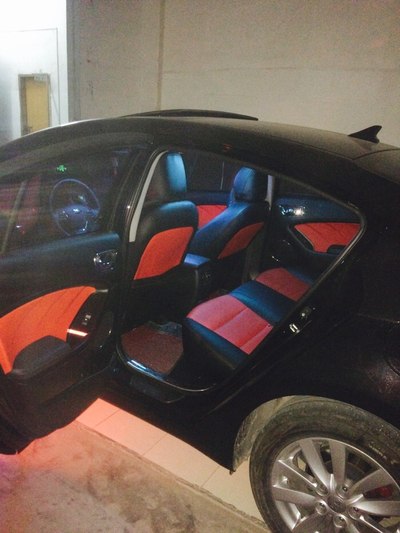 发个帖骚包一下,内饰改装,未完待续_起亚k3/k3s论坛_手机汽车之家