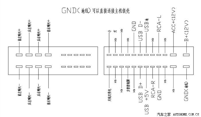 悬赏求高人指点16款名图中控尾线定义及线序拜谢