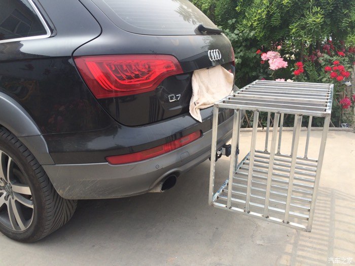 中规变美规13款q7安装原厂方口拖车杠