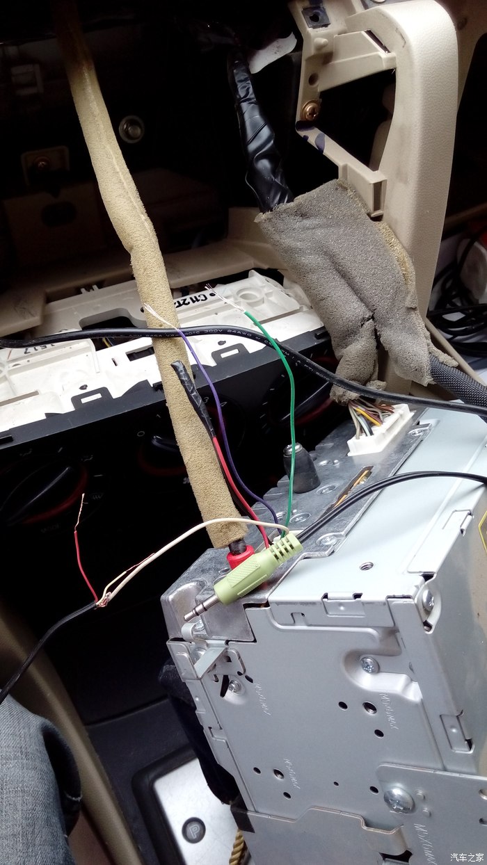 马自达3自己diy安装aux线