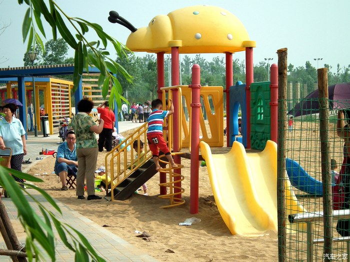 驱小五行进在天然氧吧东营森林乐园