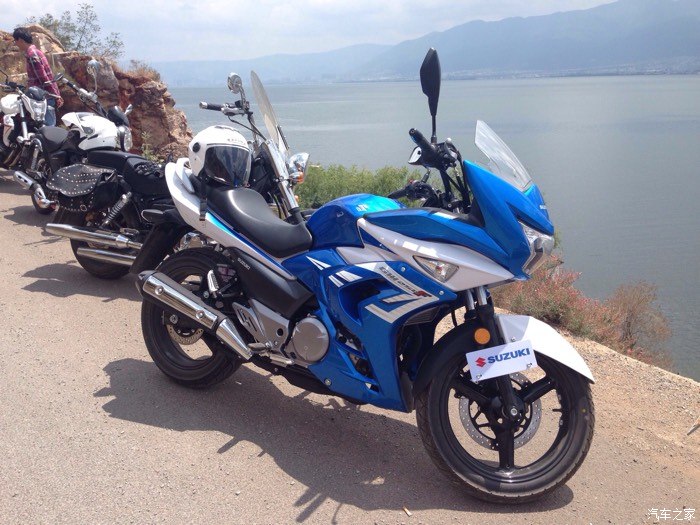 提gw250f(海神蓝)及我们一群快乐的大理摩托爱好者!