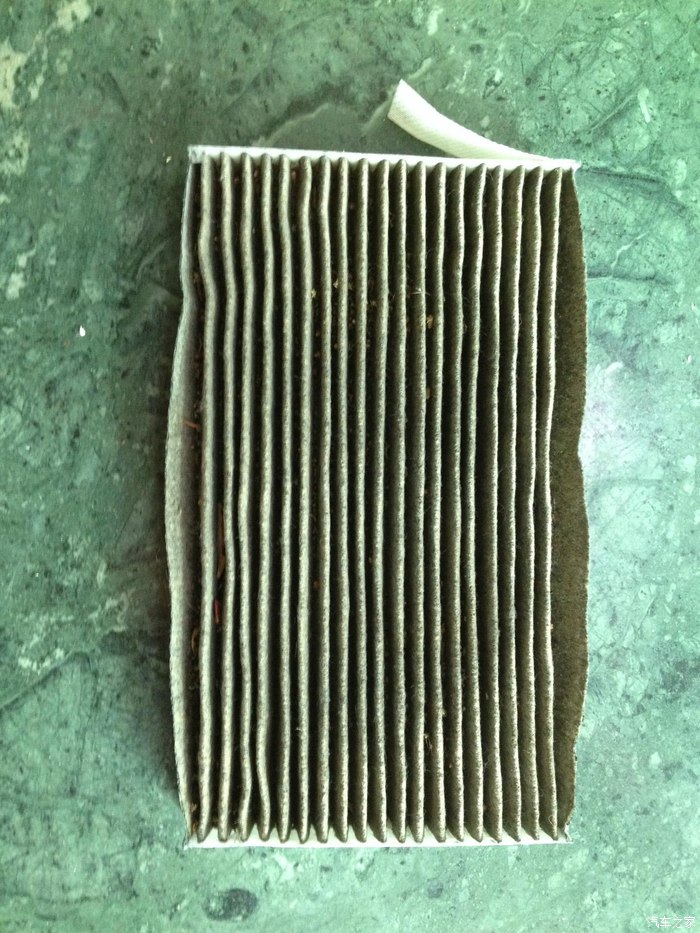 对新轩逸拆出的原厂空调滤芯有感