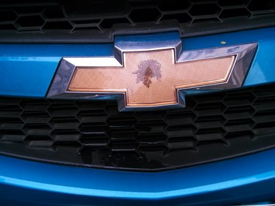 我想用剪刀剪出一个车标的形状再贴上去结果不成功.