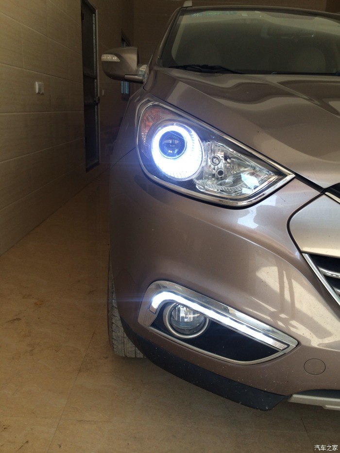【图】帅气的大灯,应该很少人弄吧_北京现代ix35论坛_汽车之家论坛