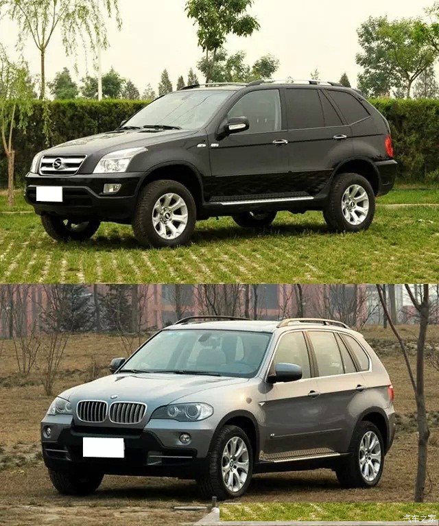 中国山寨车对比,pk原装正品