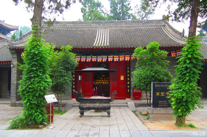 陕西cs35车友会游览三论宗祖庭草堂寺