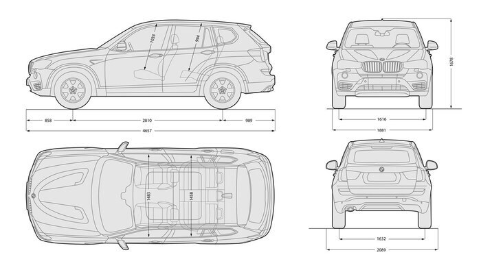 【图】glc和glk的内部空间图纸_奔驰glc论坛_汽车之家论坛