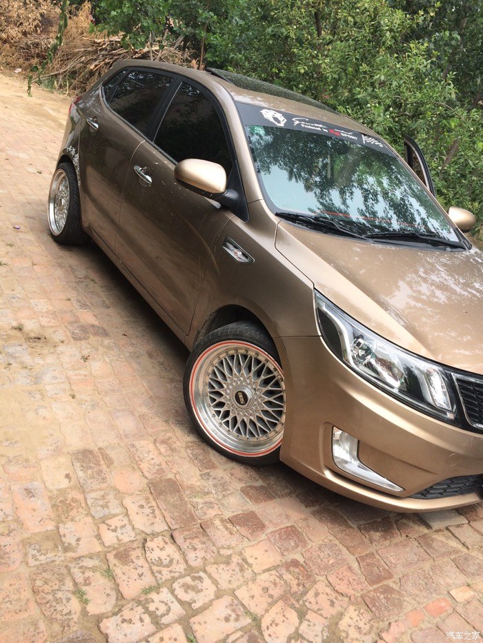 【图】k2装18寸大爆龟轮毂,呵呵_起亚k2论坛_汽车之家论坛