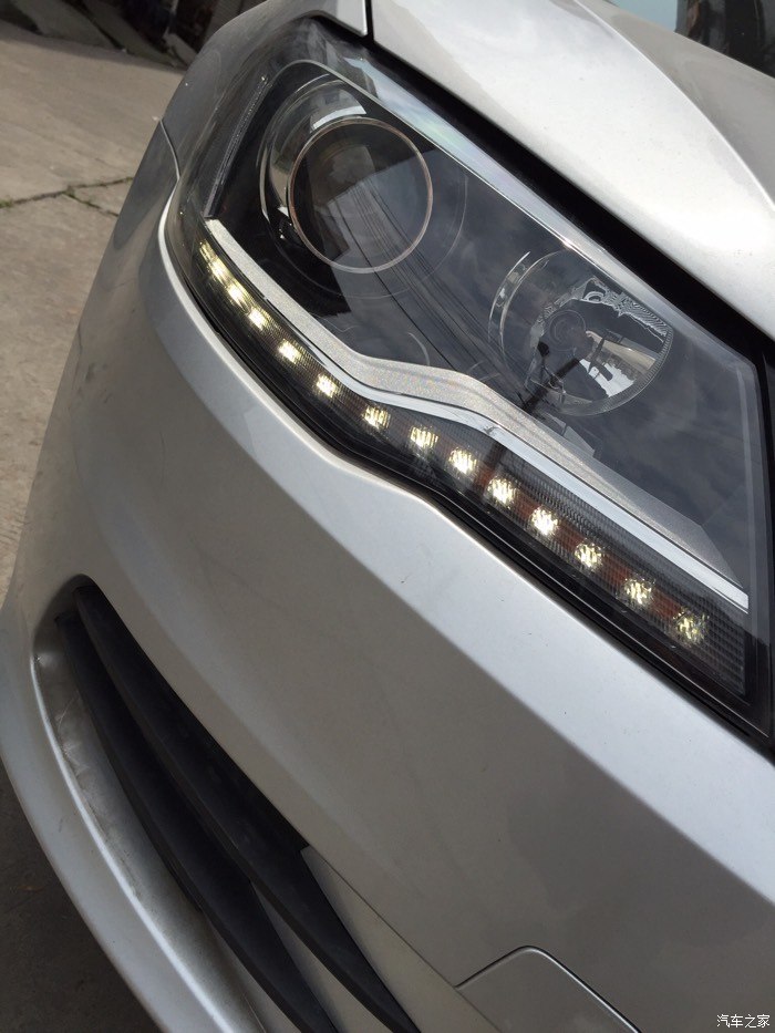 已修改折腾无底限之入手奥迪a4l日行灯装车效果图