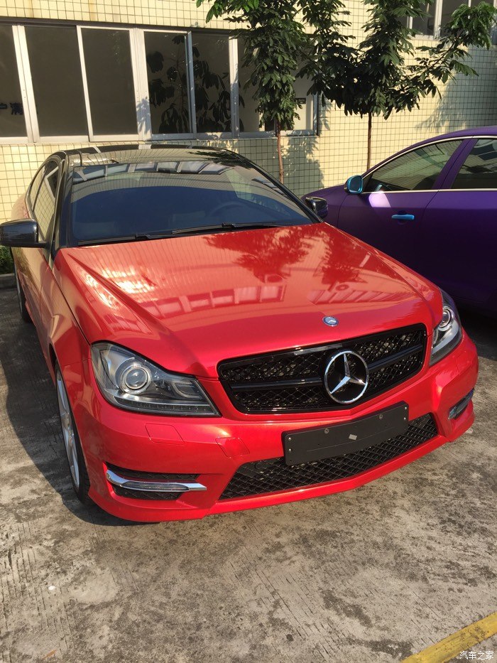 放毒贴c180轿跑改改改四出中网改色膜